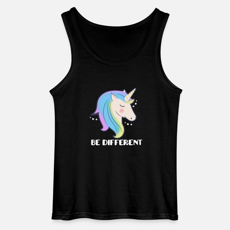 Sei ein anderes Einhorn - Gildan Männer Tank Top - Schwarz