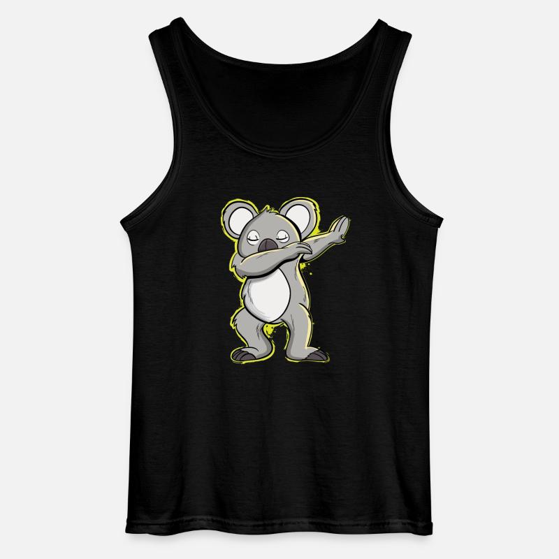 Dancing Koala Bear - Gildan Men’s Tank Top - black