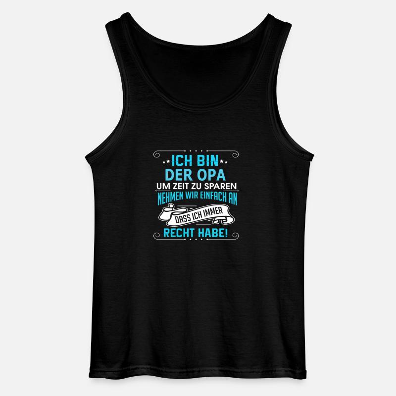 DER OPA - Gildan Männer Tank Top - Schwarz