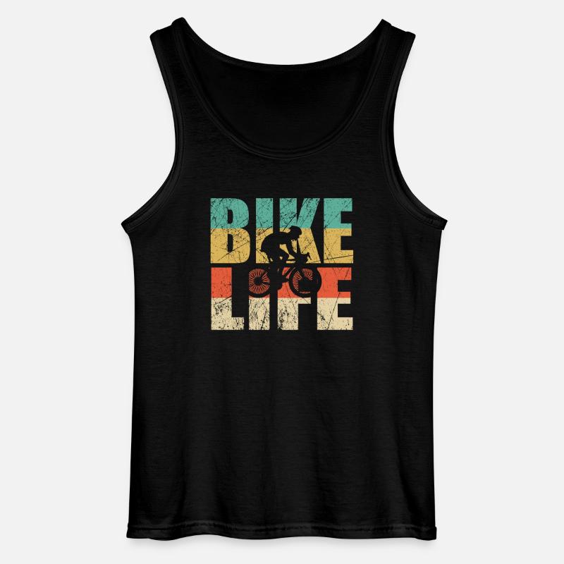 Fahrrad Leben Geschenk - Gildan Männer Tank Top - Schwarz