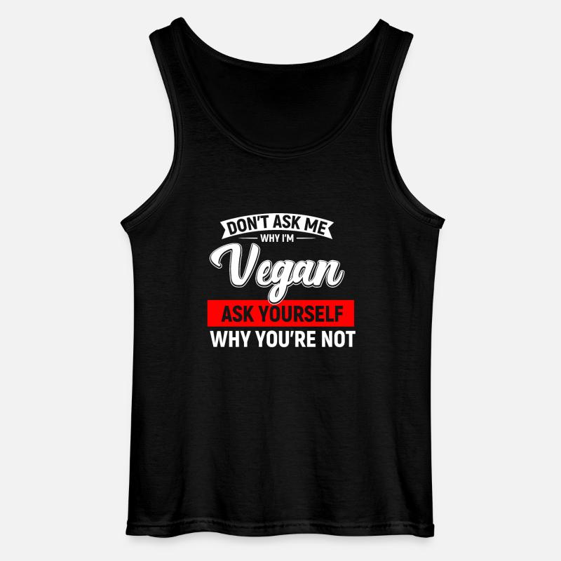 veganer - Gildan Männer Tank Top - Schwarz