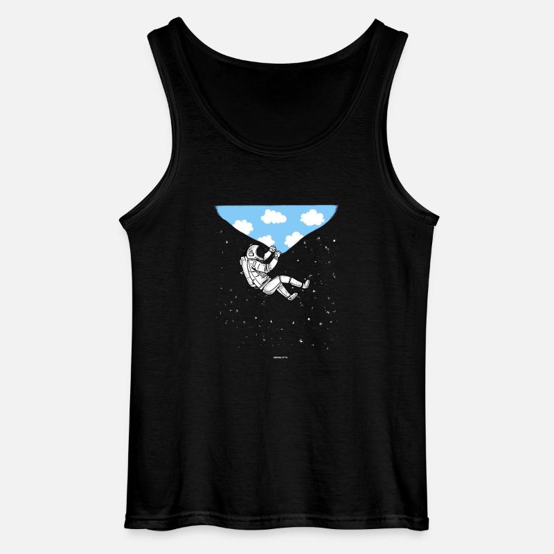 ASTRONAUT Wolken Geschenk - Gildan Männer Tank Top - Schwarz