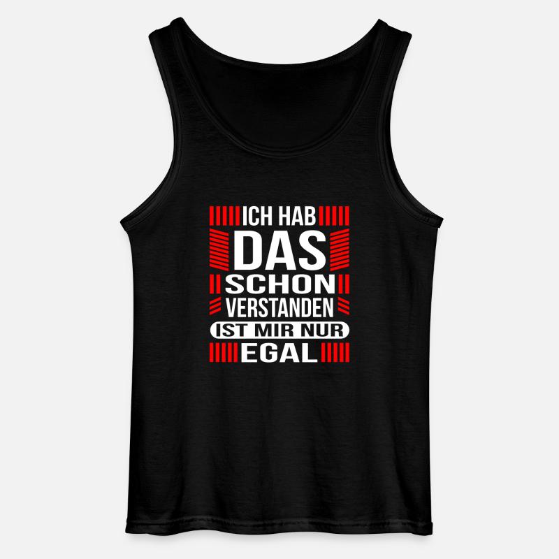 Geschenkidee lustiger Spruch - Gildan Männer Tank Top - Schwarz