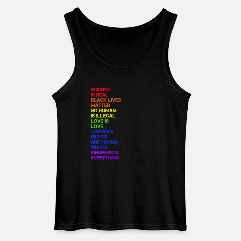 Science is Real - LGBT - Gildan Männer Tank Top - Schwarz