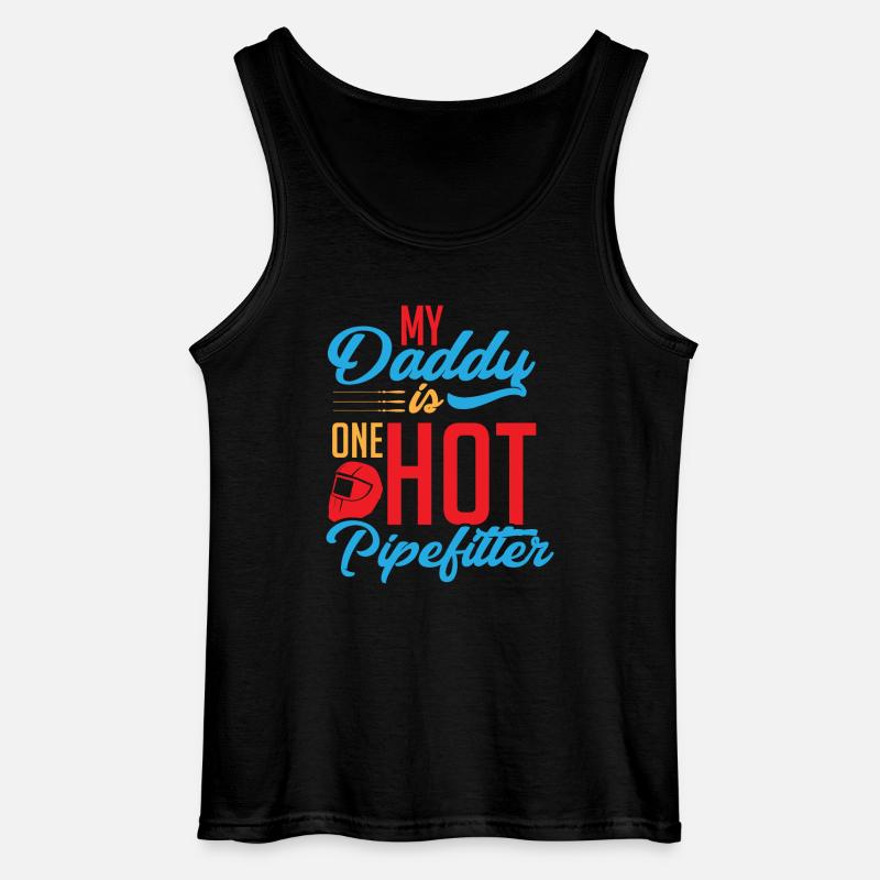 Pipefitter dad - Gildan Männer Tank Top - Schwarz