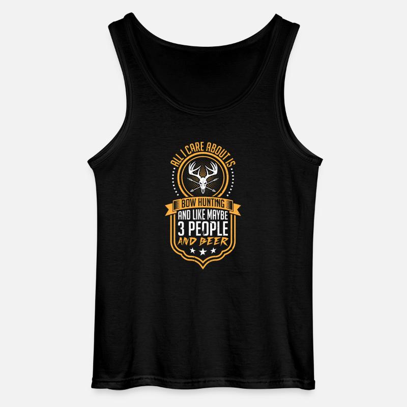 Bow hunting - Gildan Männer Tank Top - Schwarz