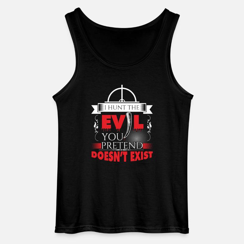 I hunt evil! - Gildan Männer Tank Top - Schwarz