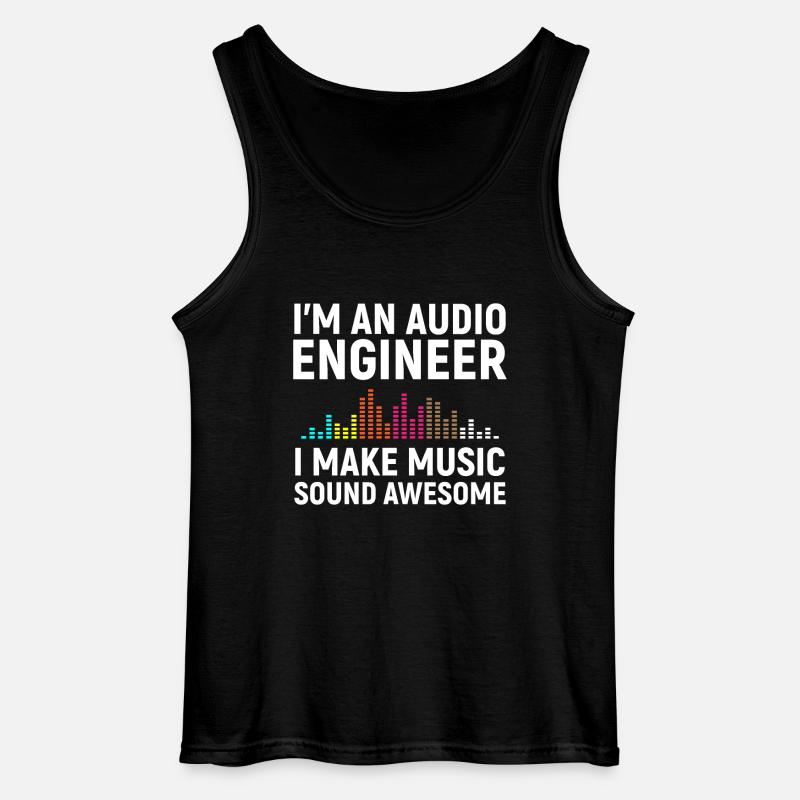 I'm an Audio Engineer - Gildan Männer Tank Top - Schwarz