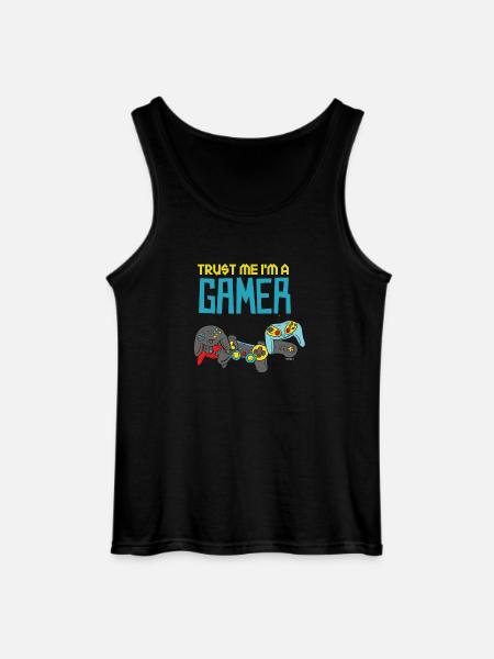 Trust Me I'm A Gamer - Gildan Men’s Tank Top - black