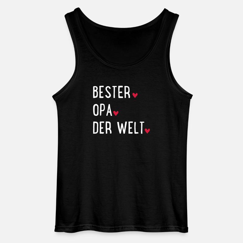 Bester Opa der Welt - Gildan Männer Tank Top - Schwarz