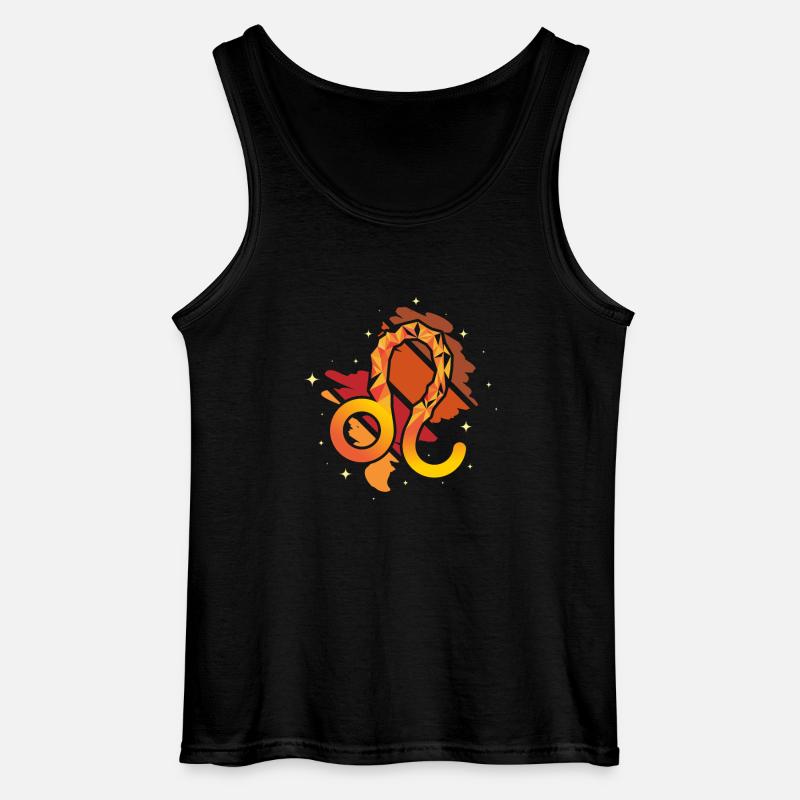 Sternzeichen Löwe - Gildan Männer Tank Top - Schwarz