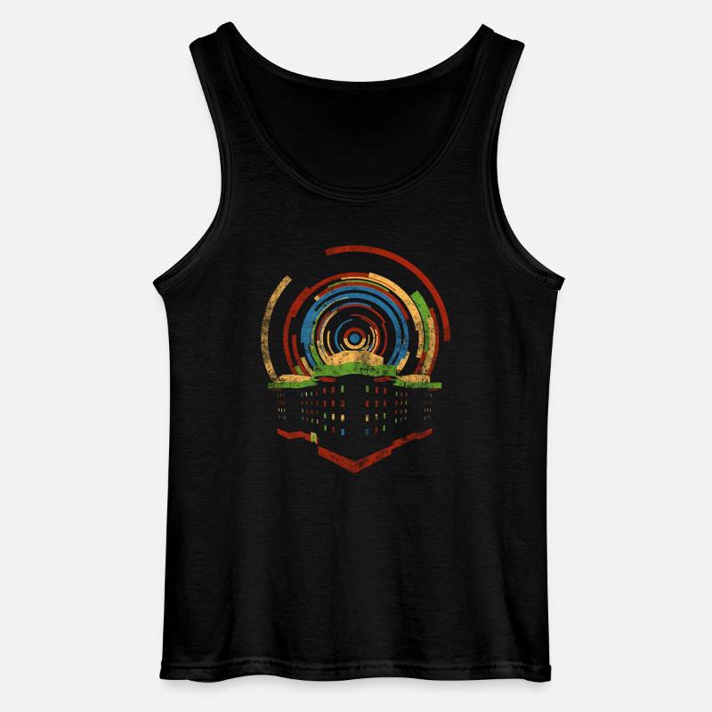 Bunker Heiligengeistfeld Hamburg - Gildan Männer Tank Top - Schwarz