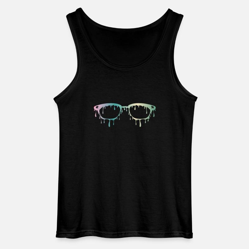 Coole Brille - Gildan Männer Tank Top - Schwarz