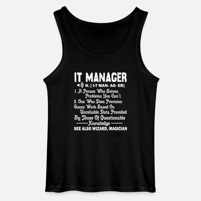 IT Manager IT Manager Definition - Gildan Männer Tank Top - Schwarz