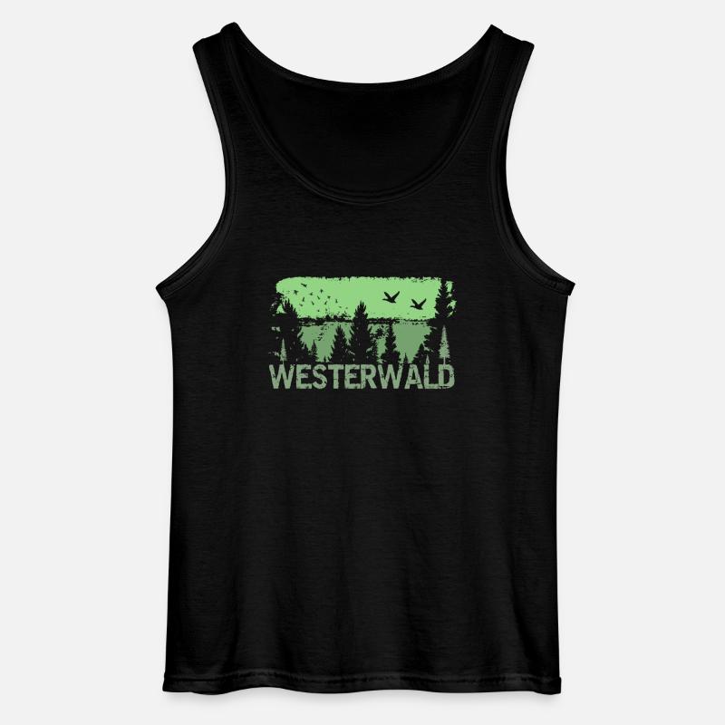 Westerwald - Gildan Männer Tank Top - Schwarz