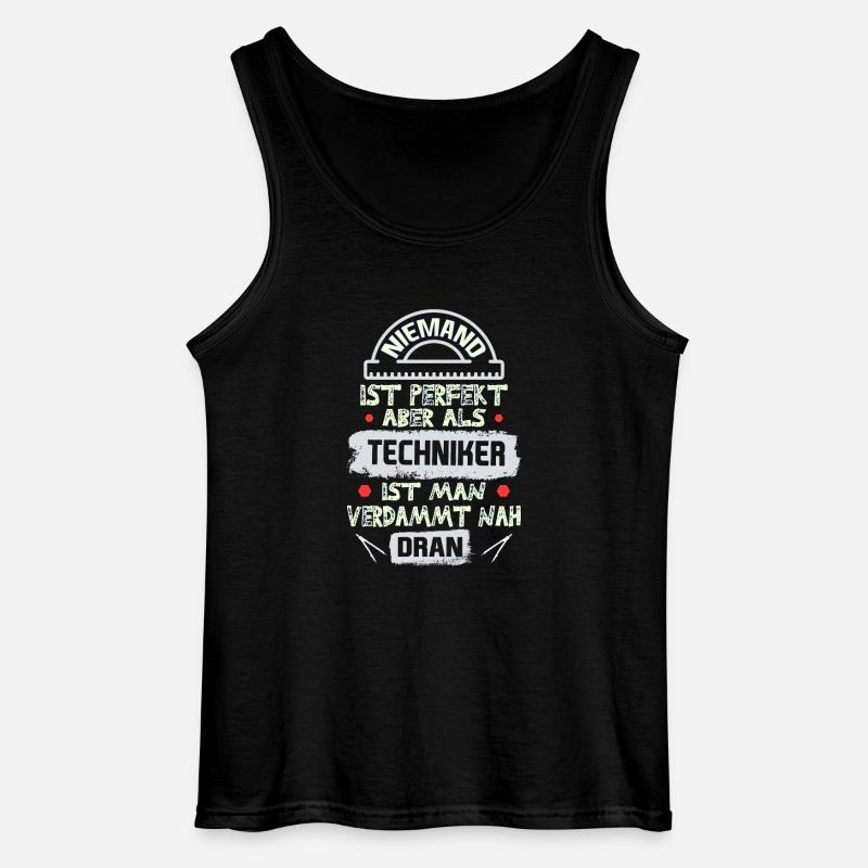 Techniker spruch - Gildan Männer Tank Top - Schwarz