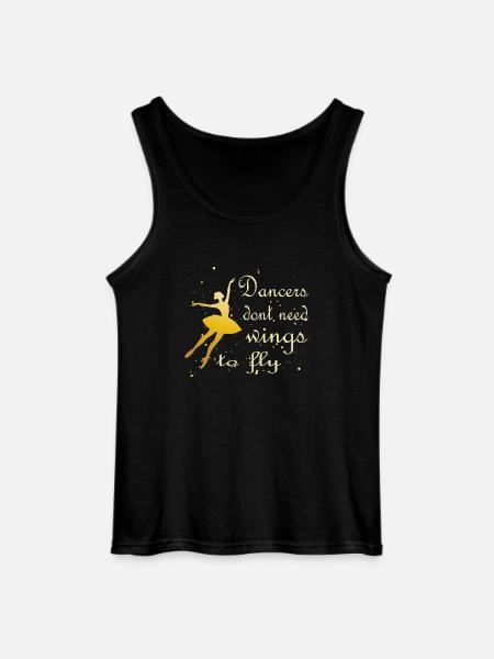 ballet - Gildan Men’s Tank Top - black