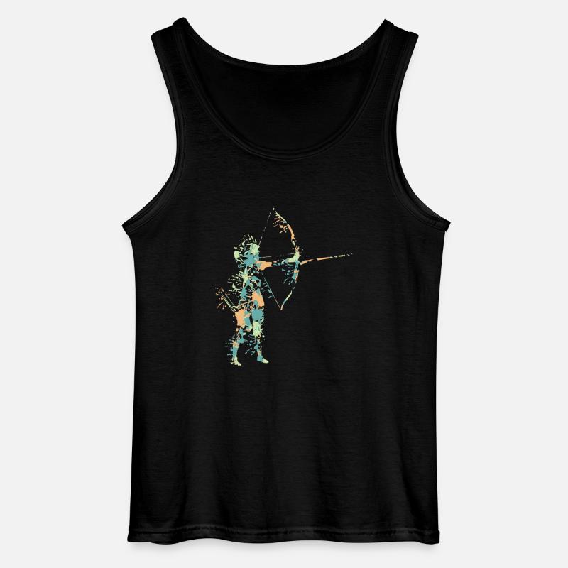 Bogenschießen - Gildan Männer Tank Top - Schwarz