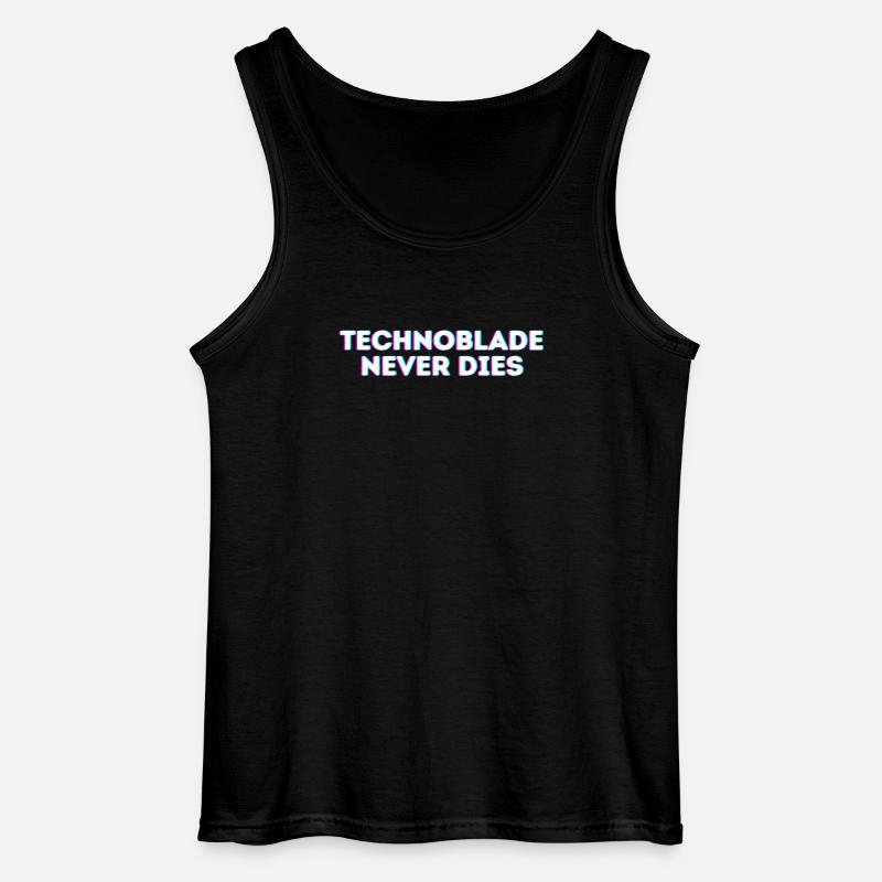 Technoblade Never dies - Gildan Männer Tank Top - Schwarz