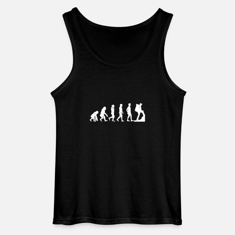 Wandern Evolution - Gildan Männer Tank Top - Schwarz
