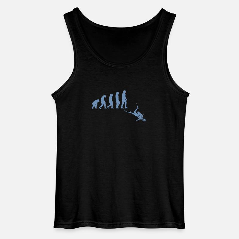 Diver Evolution Tshirt - Gildan Men’s Tank Top - black