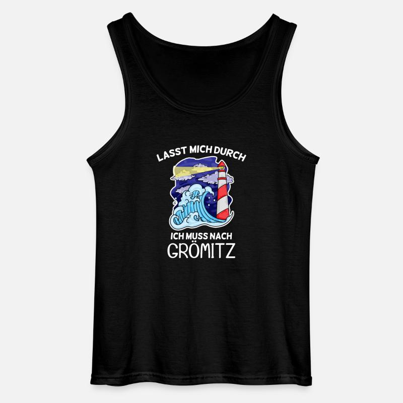 Grömitz Spruch - Gildan Männer Tank Top - Schwarz