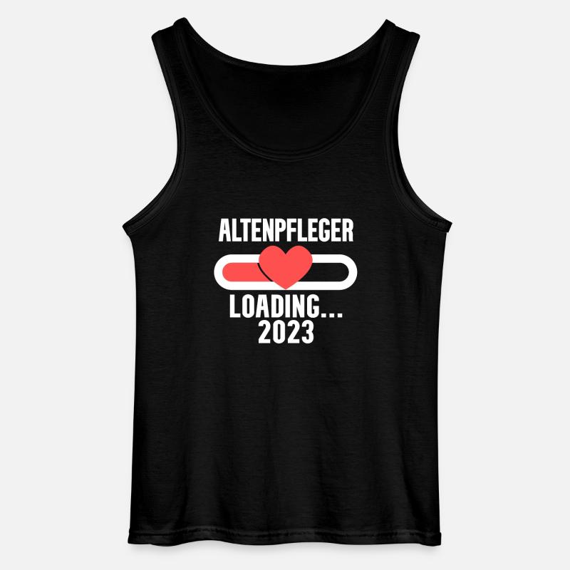 Altenpfleger 2023 Loading - Gildan Männer Tank Top - Schwarz