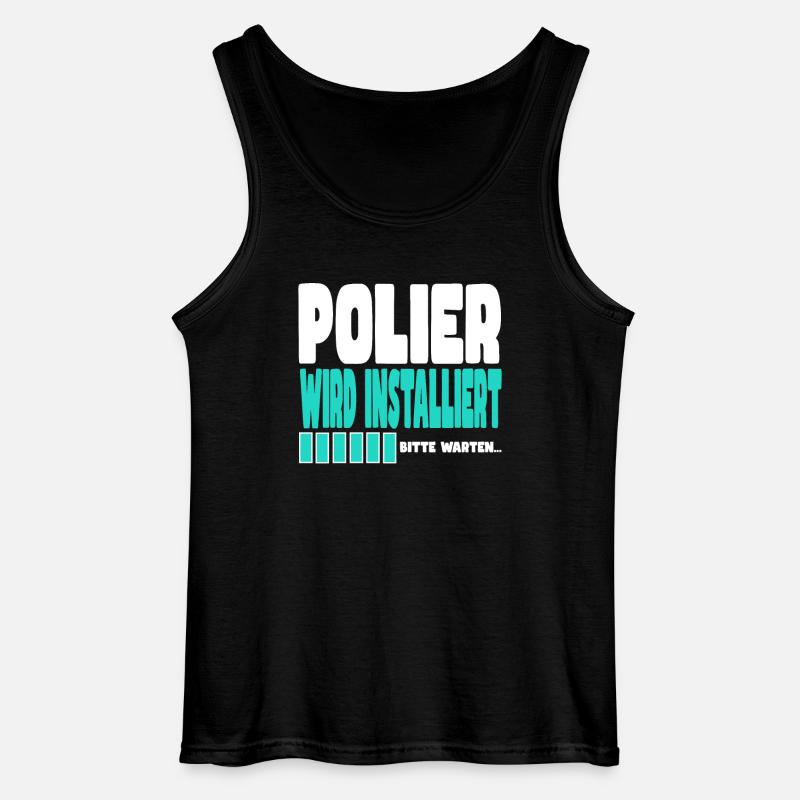 Polier wird installiert - Gildan Männer Tank Top - Schwarz