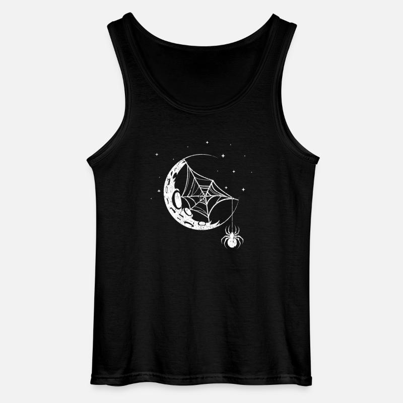 Spinne Spinnennetz - Gildan Männer Tank Top - Schwarz