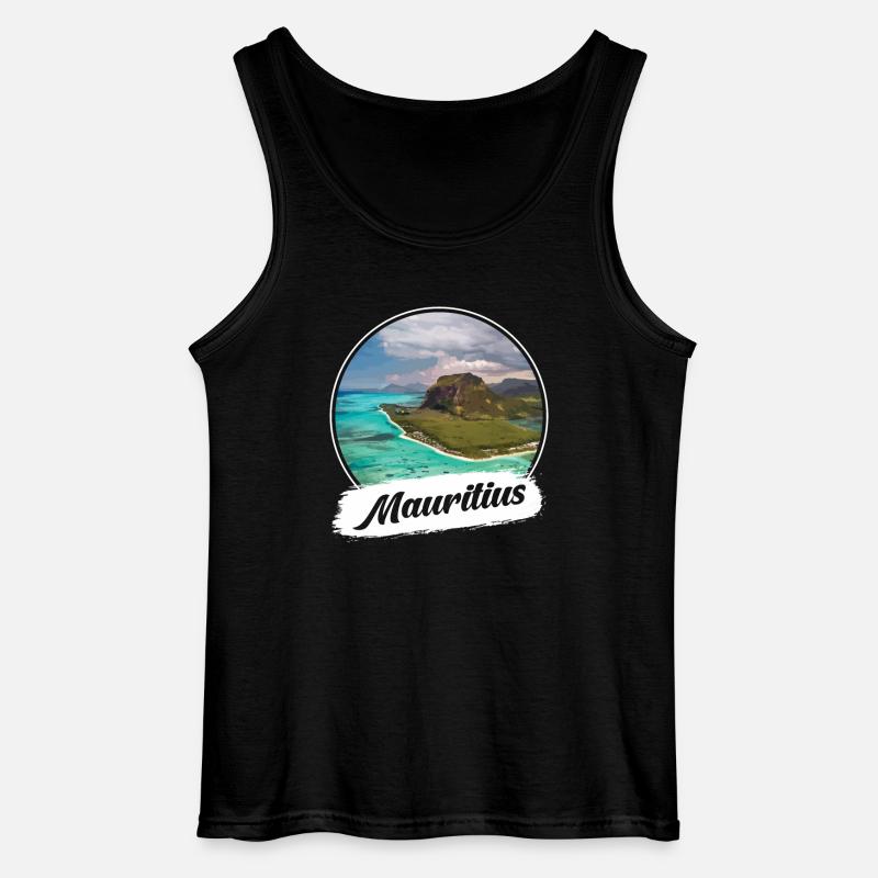 Mauritius Souvenir - Gildan Men’s Tank Top - black