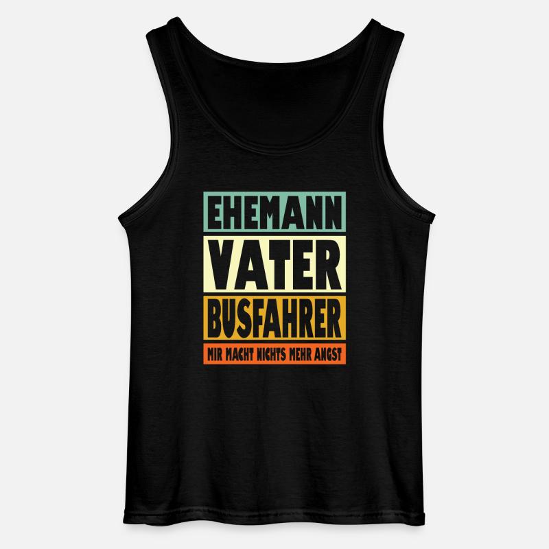 Bühnenbauer Vater Ehemann Held - Gildan Männer Tank Top - Schwarz