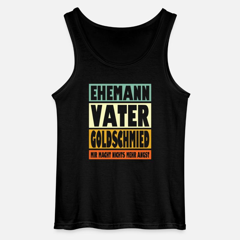 Gleisbauer Vater Ehemann Held - Gildan Männer Tank Top - Schwarz