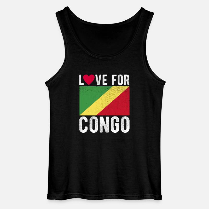 Kongo Souvenir - Gildan Männer Tank Top - Schwarz