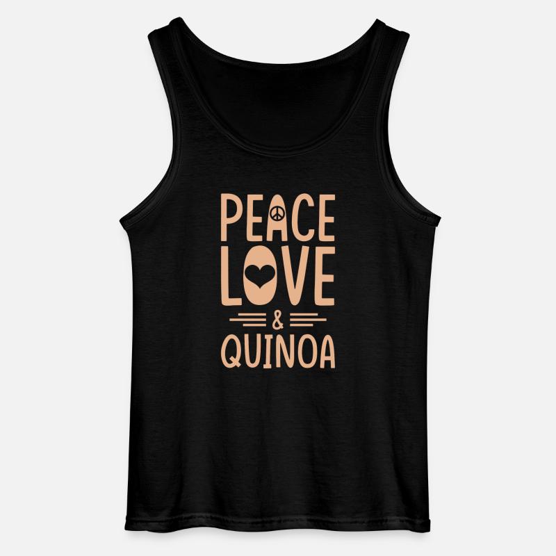 Quinoa Spruch - Gildan Männer Tank Top - Schwarz