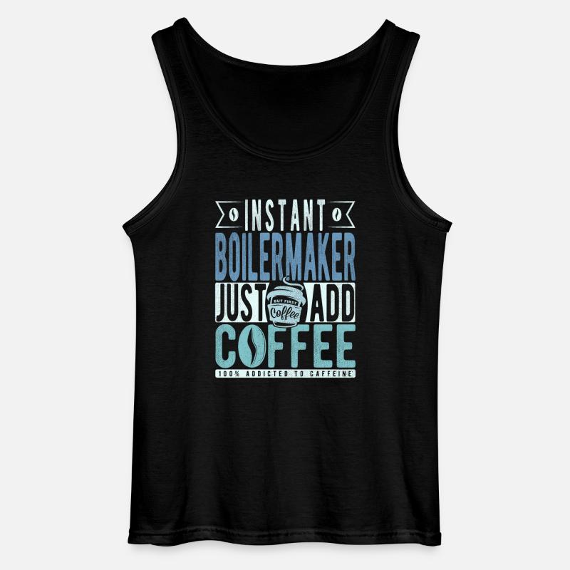 Buchalter Kaffee Spruch - Gildan Männer Tank Top - Schwarz