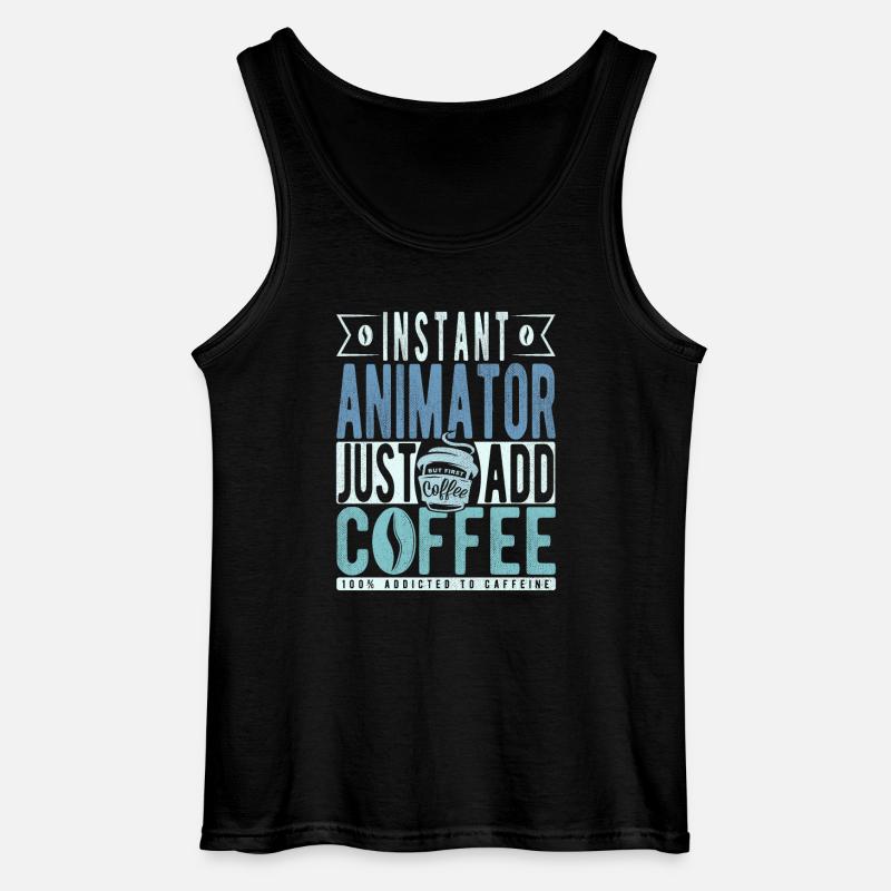 Buchalter Kaffee Spruch - Gildan Männer Tank Top - Schwarz