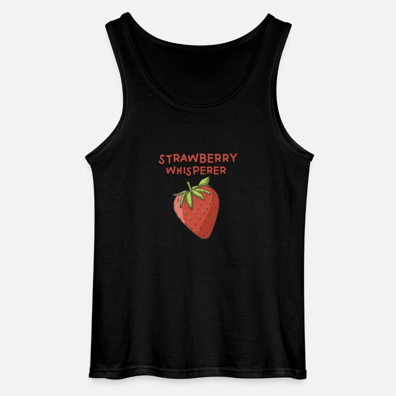 Erdbeeren Flüsterer - Gildan Männer Tank Top - Schwarz