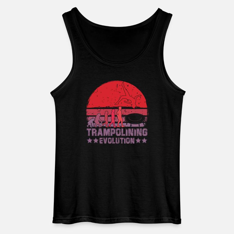 Trampolining Evolution - Gildan Men’s Tank Top - black