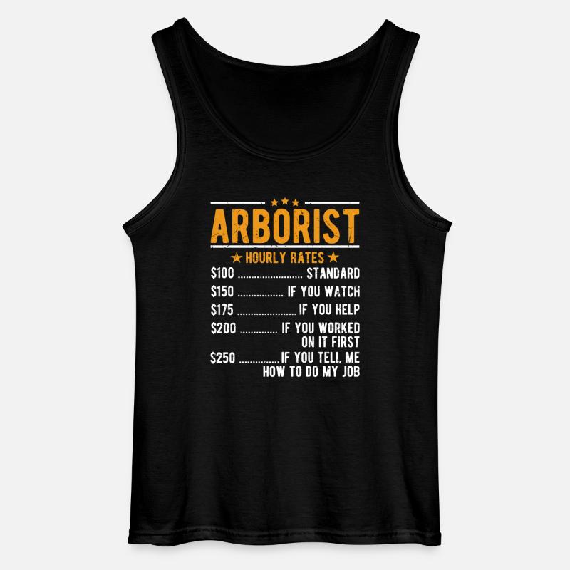 Baumpfleger Stundenlohn - Gildan Männer Tank Top - Schwarz