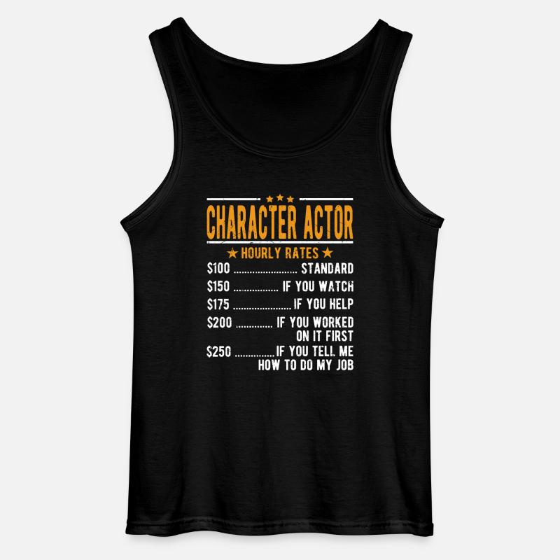Charakter Schauspieler Stundenlohn - Gildan Männer Tank Top - Schwarz