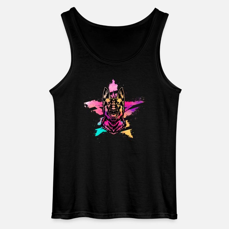 Deutscher Schäferhund - Gildan Männer Tank Top - Schwarz