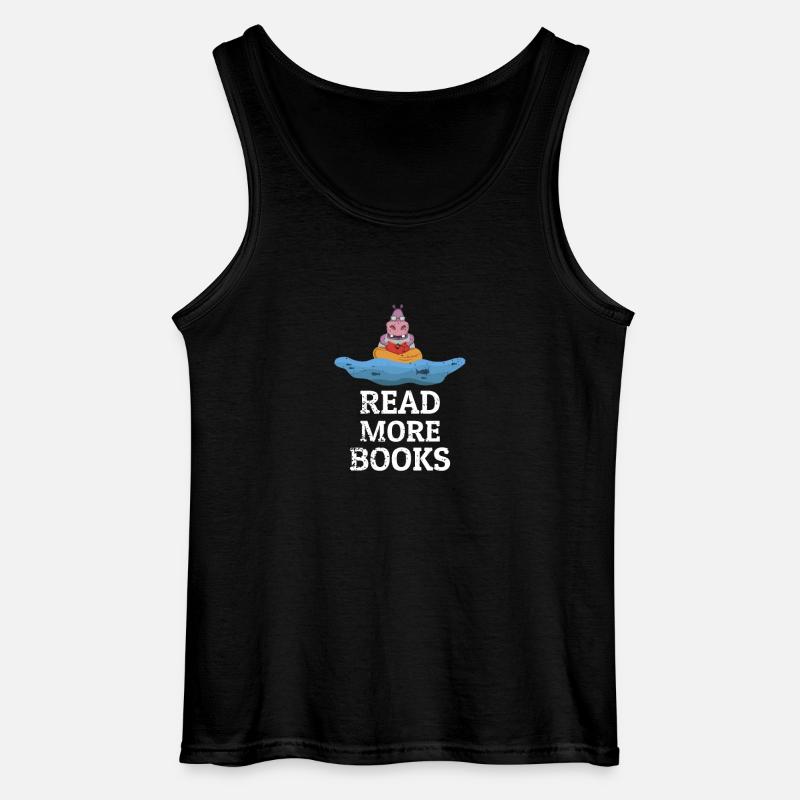 Bücher lesen Buch - Gildan Männer Tank Top - Schwarz