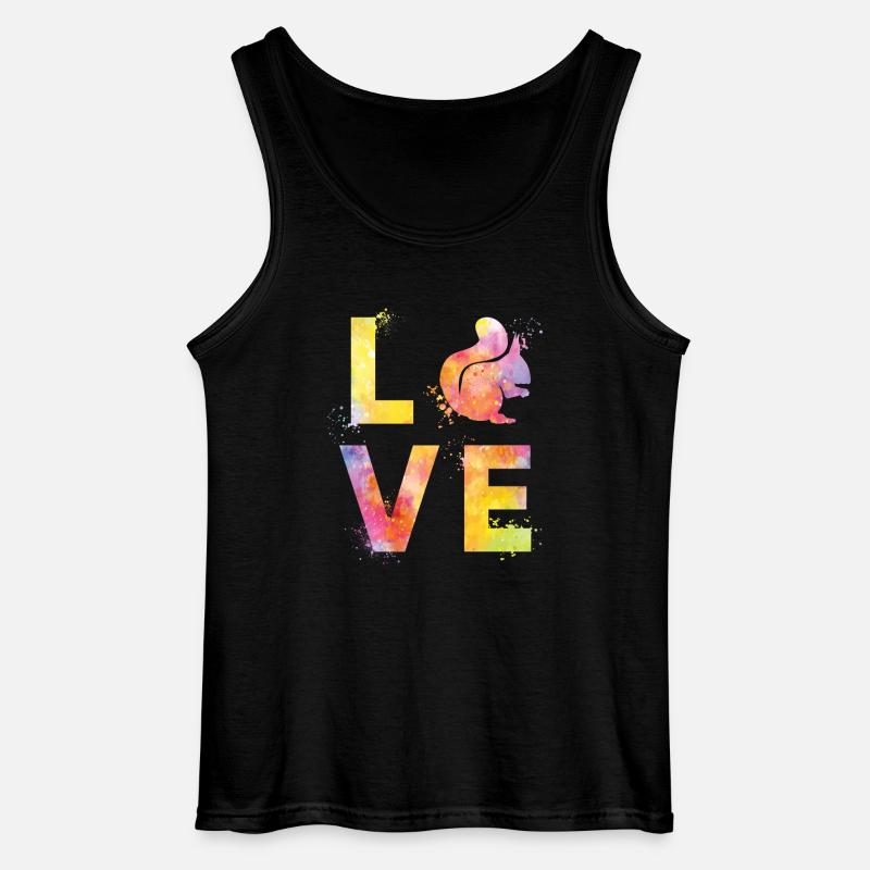 Eichhörnchen liebe - Gildan Männer Tank Top - Schwarz