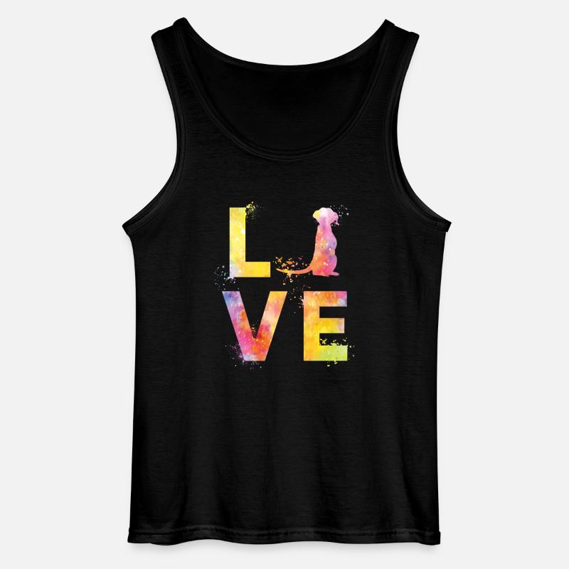 Erdmännchen liebe - Gildan Männer Tank Top - Schwarz