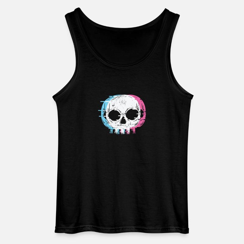 Schädel Gothic Styl - Gildan Männer Tank Top - Schwarz