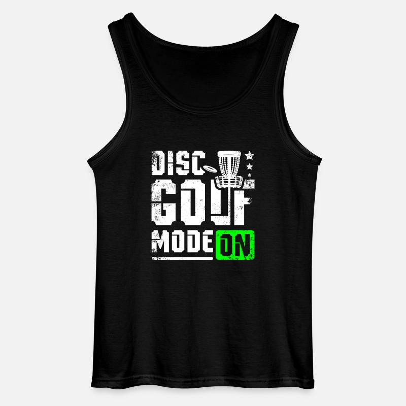 Discs golf mode on - Gildan Männer Tank Top - Schwarz