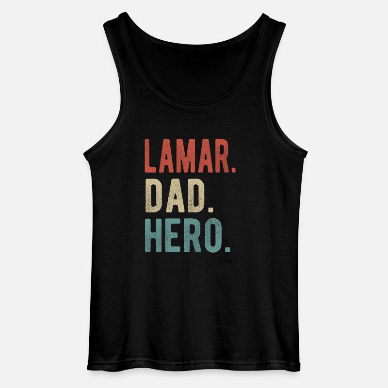 Lamar Papa Held - Gildan Männer Tank Top - Schwarz