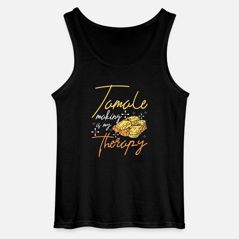 Tamale making is my therapy - Gildan Männer Tank Top - Schwarz