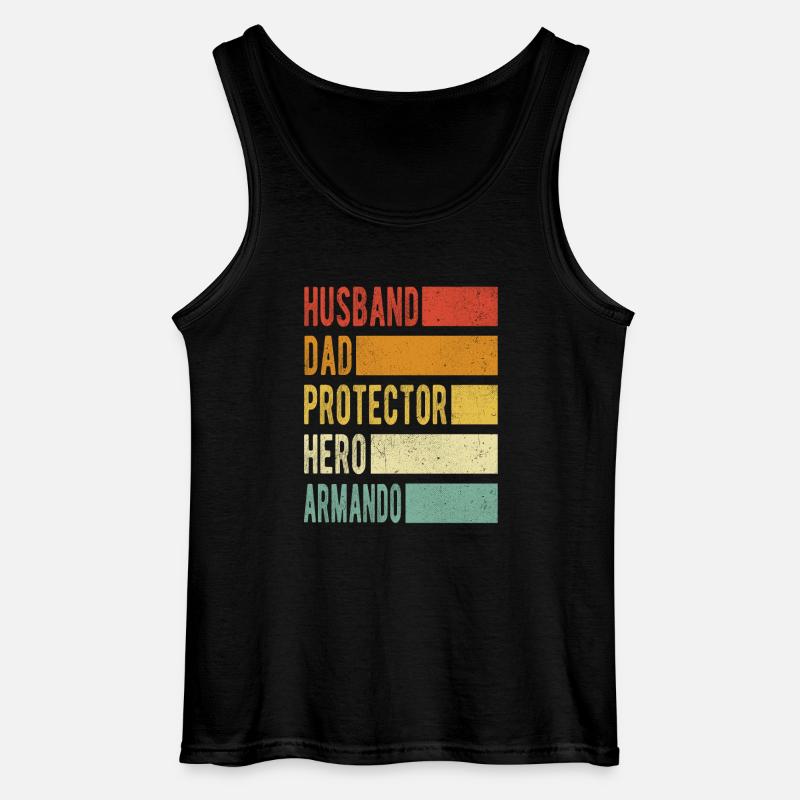 Armando Name Papa Geschenk - Gildan Männer Tank Top - Schwarz