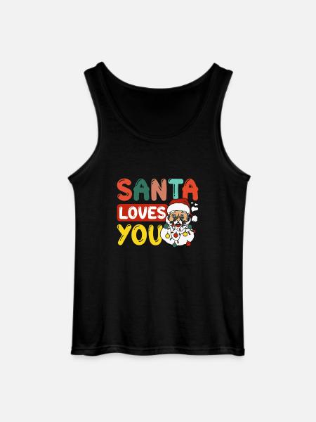 Le père Noël groovy t’aime - Débardeur Gildan Homme - noir